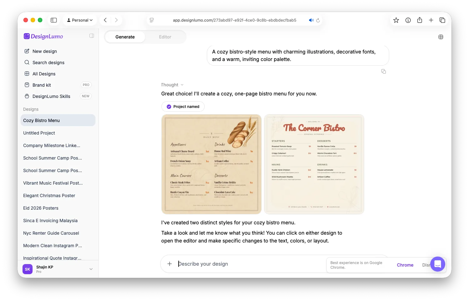 DesignLumo screenshot 3